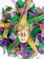 Load image into Gallery viewer, Fat Tuesday Wreath, Mardi Gras Decor

