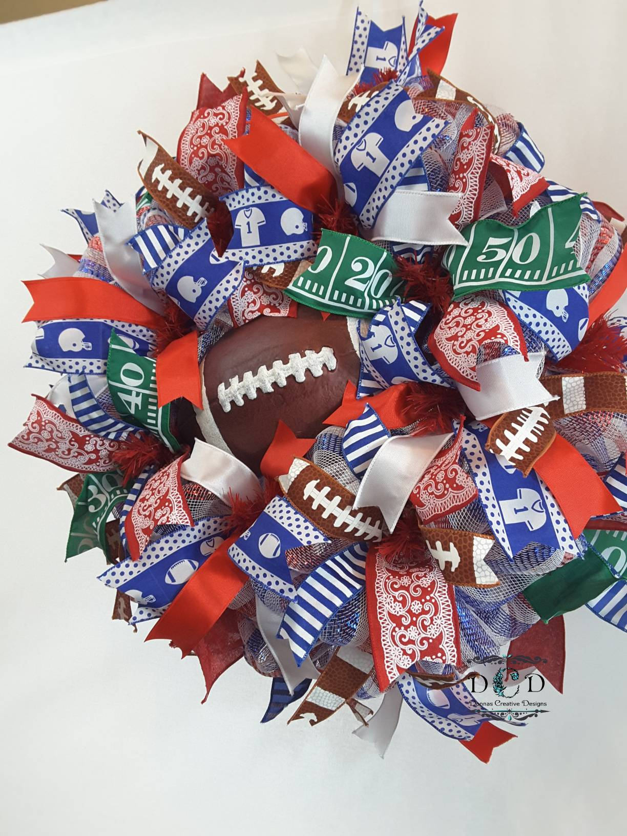 Football Wreath, Decorative Wreath, Football Season Wreath, School, Door Decor