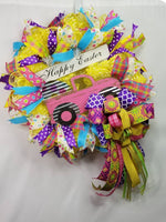 Load image into Gallery viewer, Happy Easter Wreath, Easter Truck Wreath
