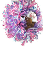 Load image into Gallery viewer, Baby Shower Wreath, Gender Reveal Wreath
