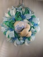 Load image into Gallery viewer, Baby Shower Wreath, Gender Reveal Wreath
