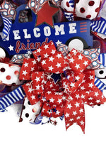 Load image into Gallery viewer, Patriotic Decor, 4th of July Wreath, Summer
