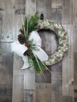 Load image into Gallery viewer, Christmas Wreath,  Rustic Xmas Wreath
