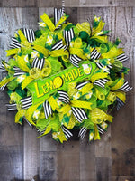 Load image into Gallery viewer, Lemonade Wreath, Summer Decor, Door Decor
