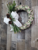 Load image into Gallery viewer, Christmas Wreath,  Rustic Xmas Wreath
