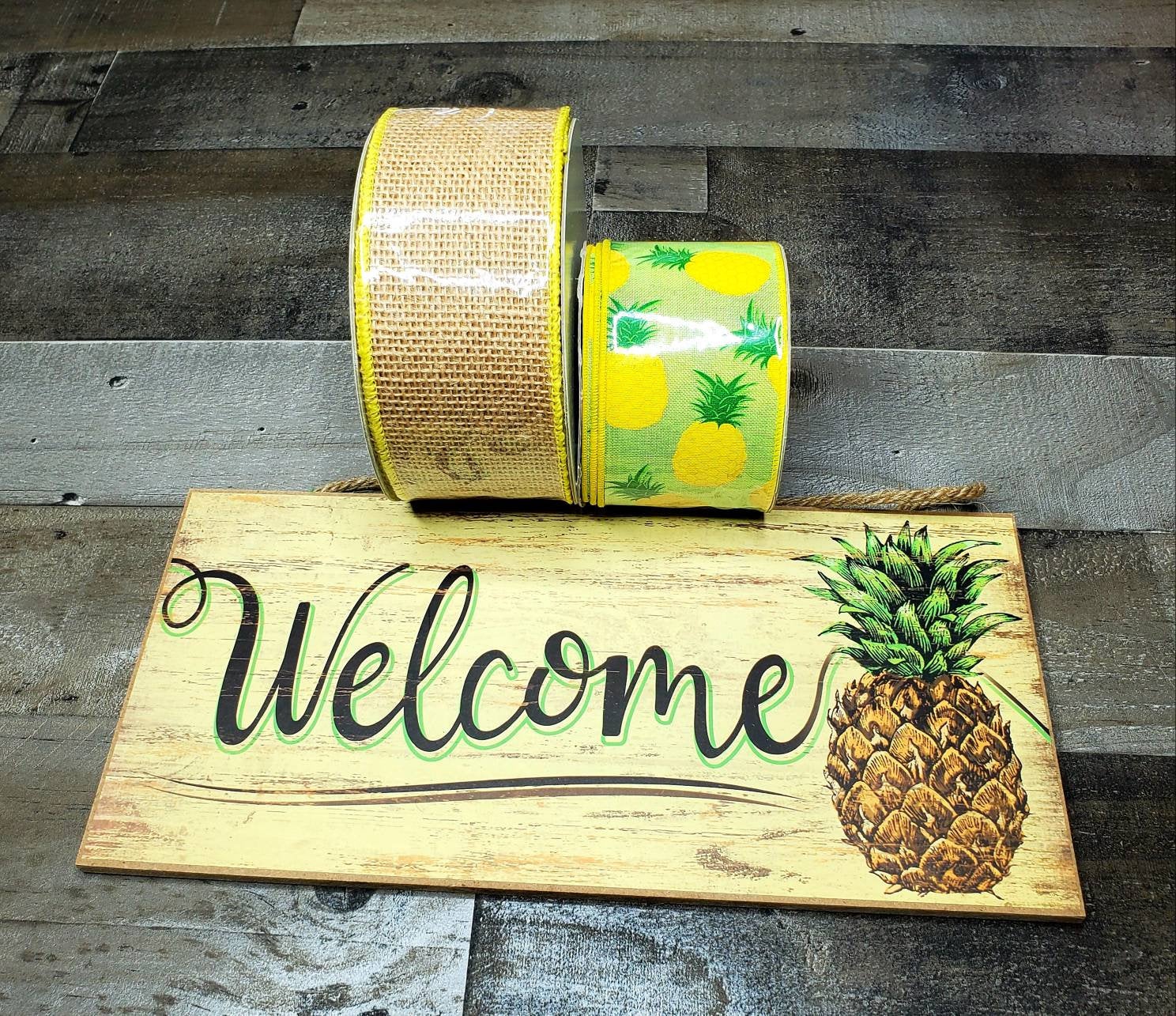 Pineapple Wreath Kit, Summer Wreath Kit