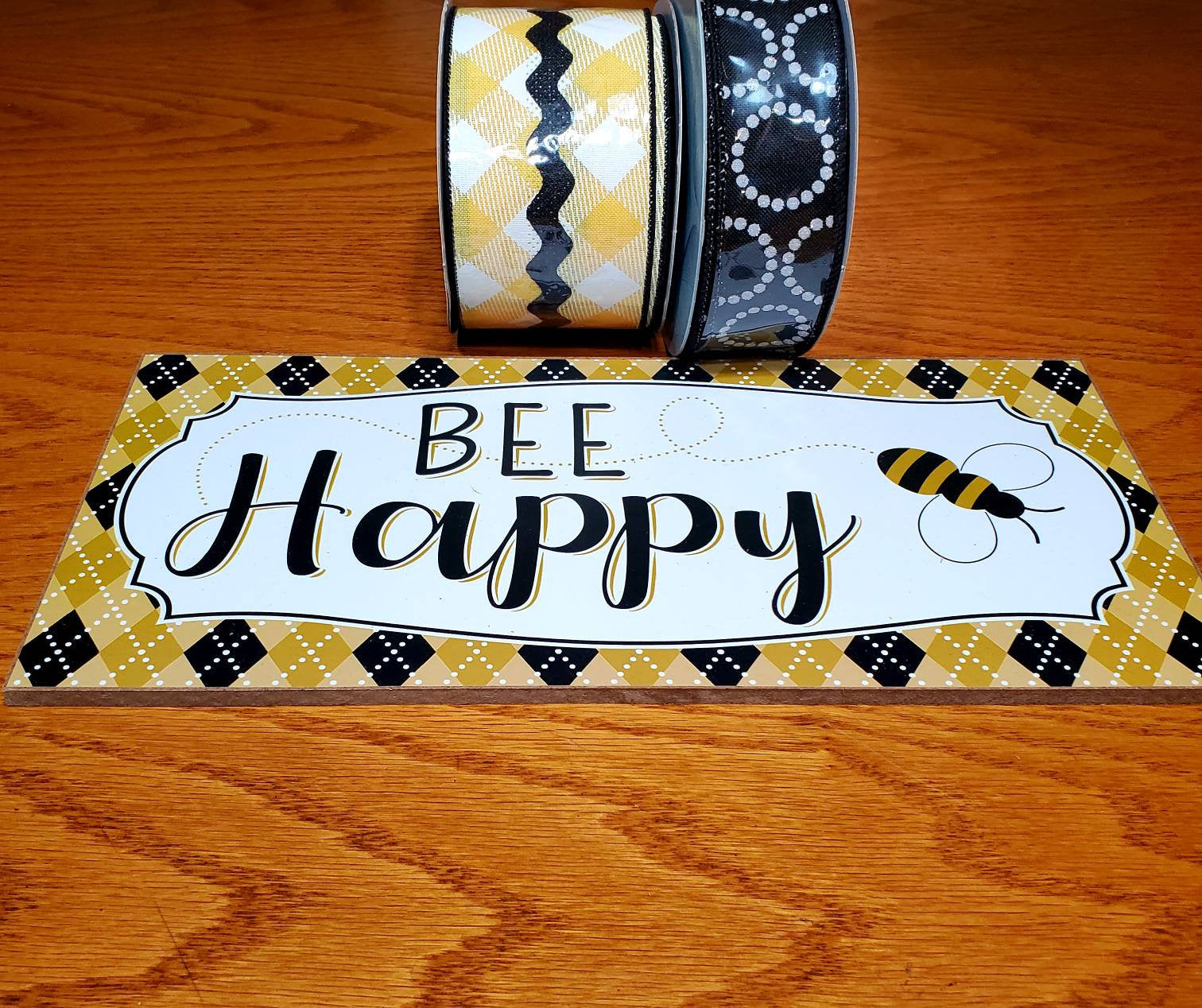 Bee Happy Wreath Kit, Bee Wreath, Summer