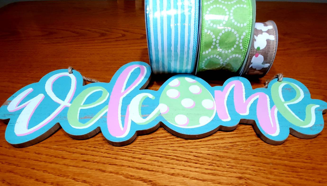 Welcome Easter Wreath, Welcome Wreath Kit