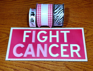 Fight Cancer Wreath Kit, Cancer Survivor Wreath Kit,
